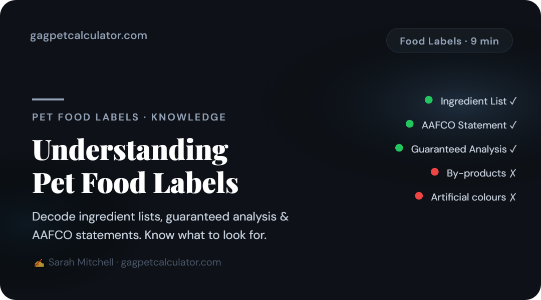 Understanding Pet Food Labels: What to Look For (and Avoid)